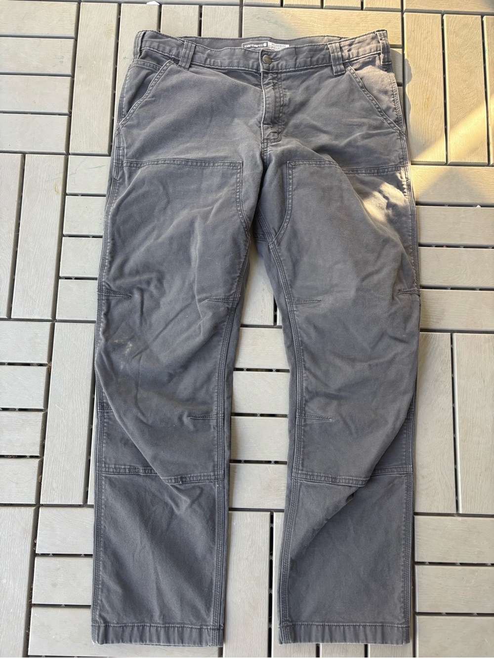 Carhartt Double Knee Pants in Gray Workwear